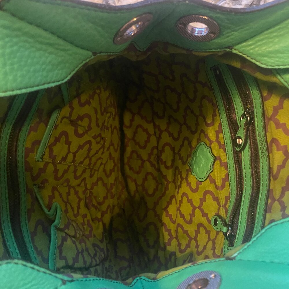 OrYANY Leather Slouchy Emerald Green Shoulder Bag - Picture 8 of 8